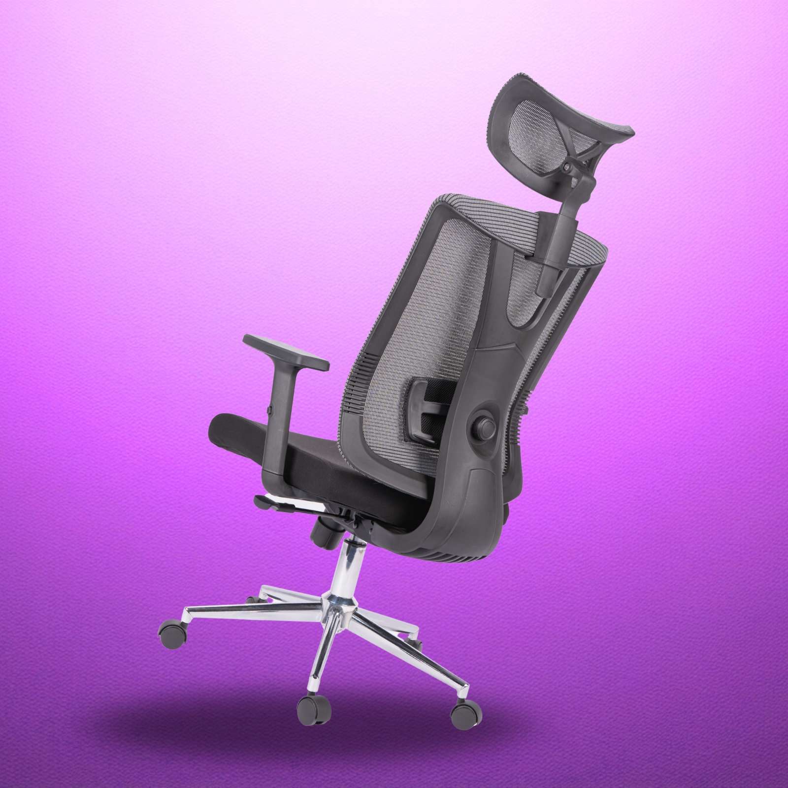SILLA DE OFICINA TEORAMA PRESIDENTE PREMIUM | NEGRO - GRIS