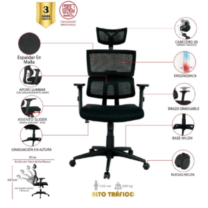 SILLA DE OFICINA COPACABANA PRESIDENTE