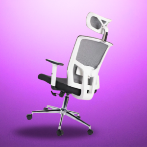 SILLA DE OFICINA ENCINO PRESIDENTE PREMIUM | BLANCO - NEGRO