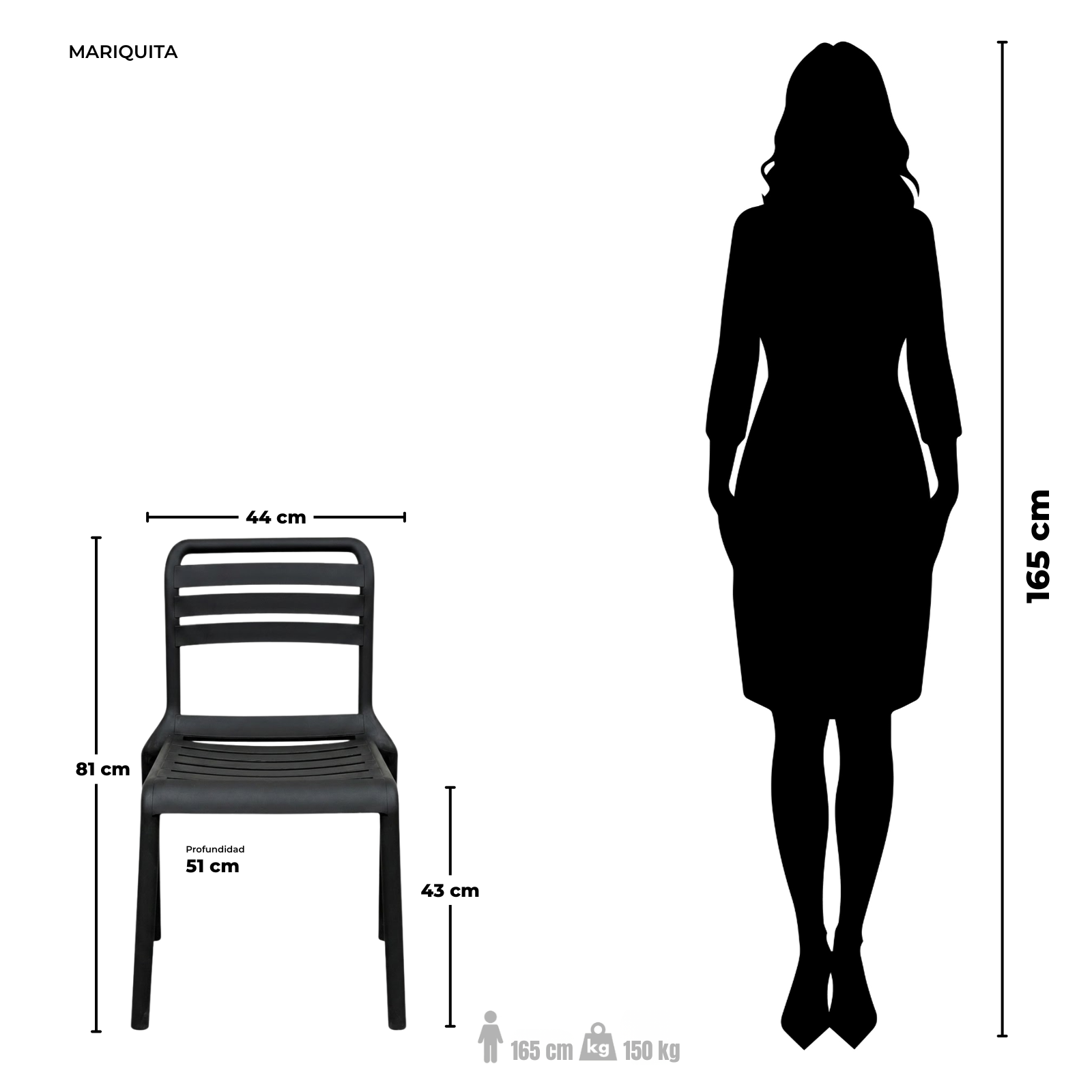 SILLA PLASTICA MARIQUITA - Imagen 7