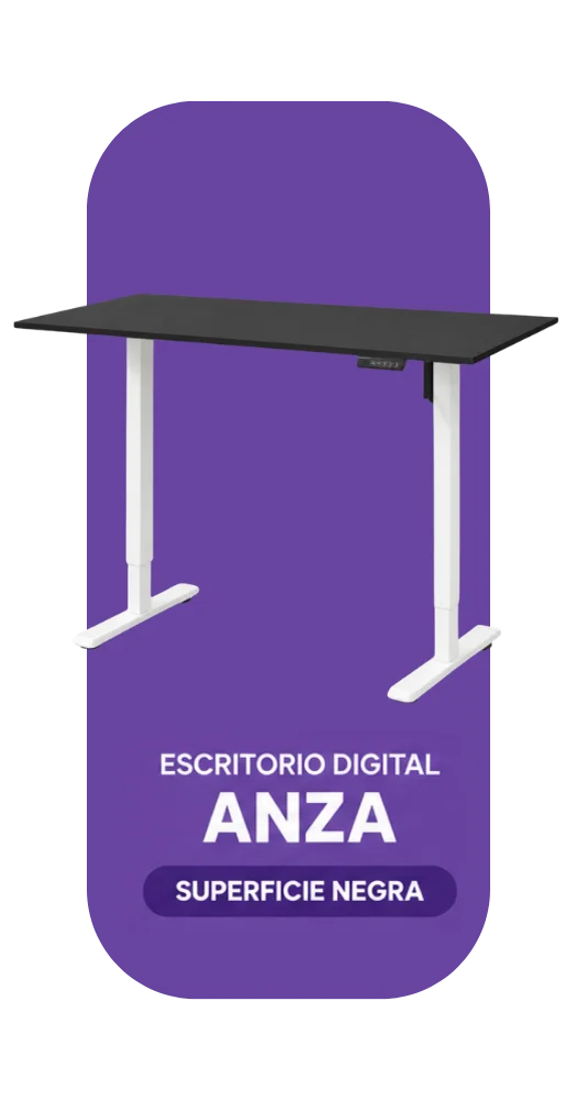 Escritorio Digital Anza superficie negra