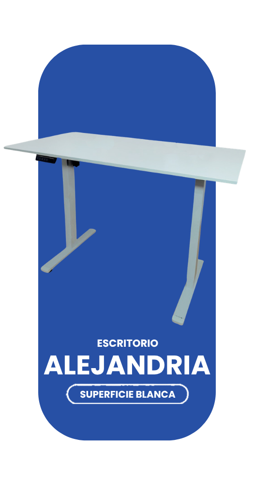 Escritorio Alejandria superficie blanca