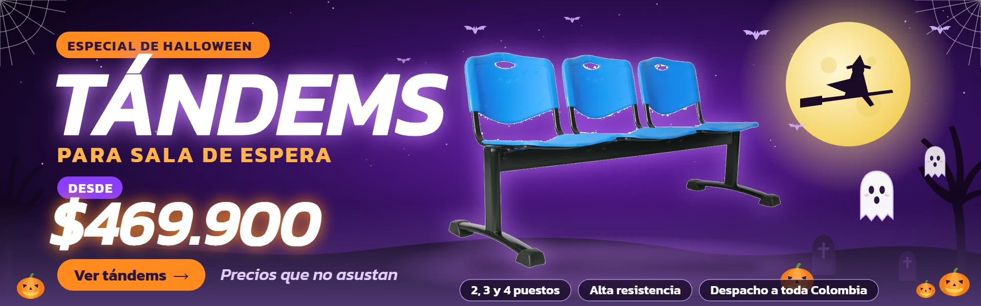 Tándems para sala de espera desde $469.900