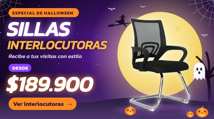 Sillas interlocutoras desde $189.900 - Especial de Halloween